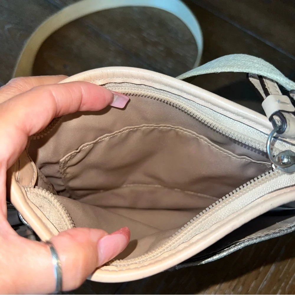 Coach Silver Metallic Crossbody Bag - Picture 8 of 16